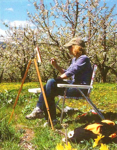 Jan Cook Mack Painting Stemilt Cherries